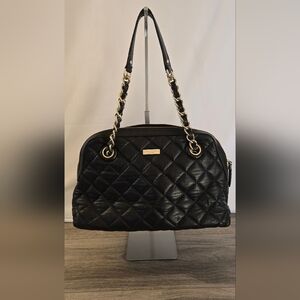Kate Spade Black Quilted Shoulder Bag